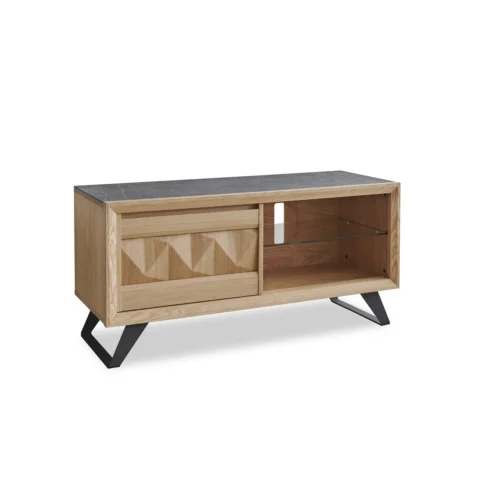 Meuble TV-Hifi 1 porte bois Enjoy Delta
