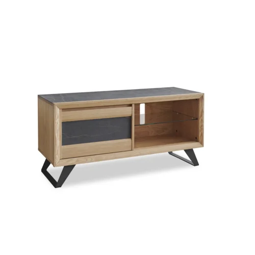 Meuble TV-Hifi 1 porte céramique Enjoy Delta