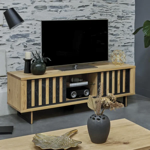 Meuble TV-Hifi 2 portes Enjoy Dune – Image 2